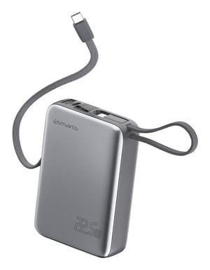 4smarts 541626 Litium-polymer-powerbank (LiPo) 20000 mAh Grå