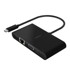 Belkin AVC004BTBK USB 3.2 Gen 1 (3.1 Gen 1) Type-C Docking Station, Black