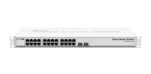 Mikrotik CSS326-24G-2S+RM przełącznik sieciowy Zarządzany Gigabit Ethernet (10/100/1000) Obsługa PoE 1U Biały