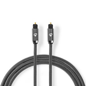 Nedis CATB25000GY50 kabel audio 5 m Toslink Szary