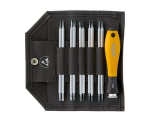 Wiha 31499 Handschraubendreher-Set mit austauschbaren Bits