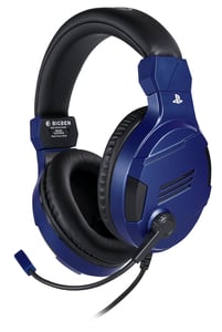 Bigben Interactive PS4OFHEADSETV3G Hörlurar med sladd, huvudband, gaming, blå
