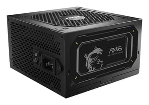 MSI MAG A850GL PCIE5 II 850 W Power Supply Module, 20+4-pin ATX, Black