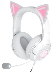 Razer Kraken Kitty V2 Kopfhörer, kabelgebunden, Kopfbügel, Gaming, USB Typ A, Weiß