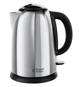 Russell Hobbs Victory Wasserkocher 1,7 l, 2400 W, schwarz, Edelstahl