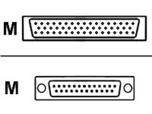 Cisco Smart Serial WIC2/T 26-Pin - RS530 D25 Male DTE Parallel Cable, Blue