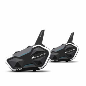 Midland C1585.01 Motorrad-Gegensprechanlage 2000 m Schwarz, Weiß