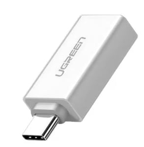Ugreen 30155 adapter för USB-A- till USB-C-kablar, vit