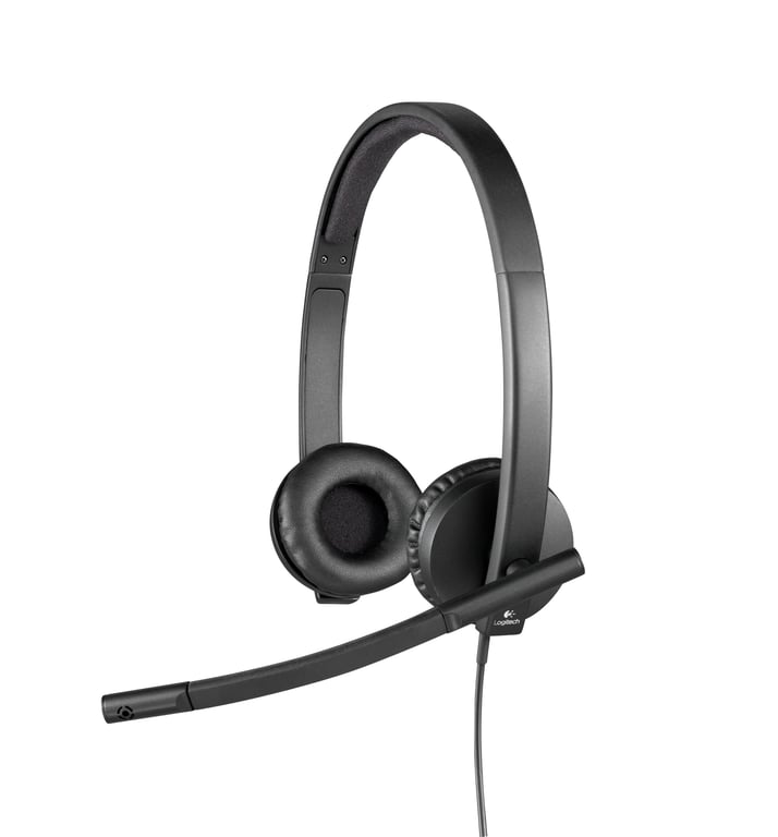 фото Спеціалізована гарнітура Logitech H570e Stereo Black (981-000575)