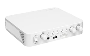 Hikvision DS-QAE0A60G1-VB wzmacniacz audio 2.0 kan. Biały
