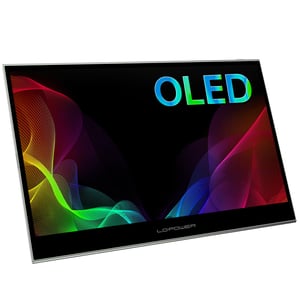 LC-Power LC-M16-4K-UHD-P-OLED monitor komputerowy 39,6 cm (15.6") 3840 x 2160 px 4K Ultra HD Antracyt