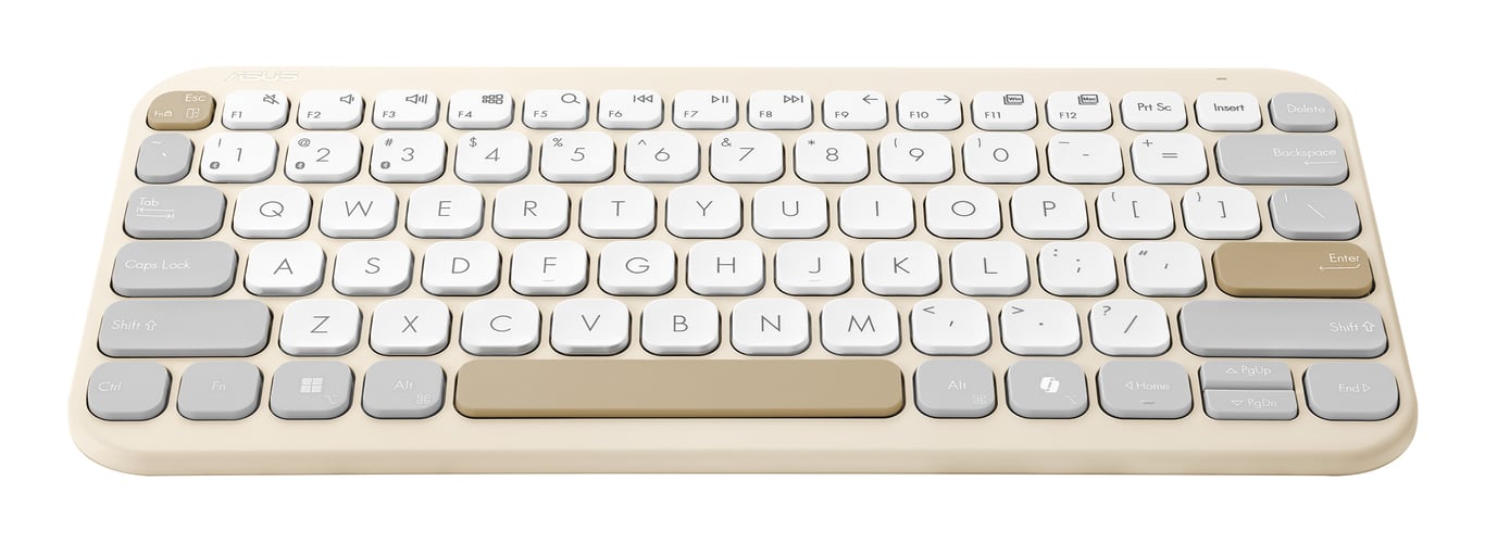 ASUS KW100 KEYBOARD/BG/UI/80 klawiatura Uniwersalne Bluetooth Beżowy