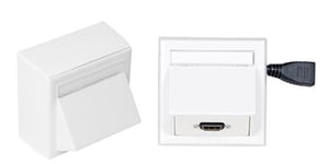 Vivolink WI221184-AMP HDMI Power Outlet, White