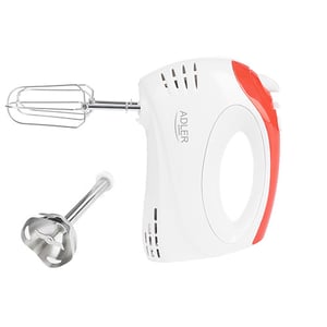 Adler AD 4212 Hand Mixer, Red, White