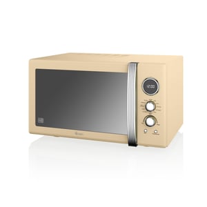 Swan SM22080CN Microwave Oven, Cream, Microwave with Grill, Countertop, 25 L, 900 W