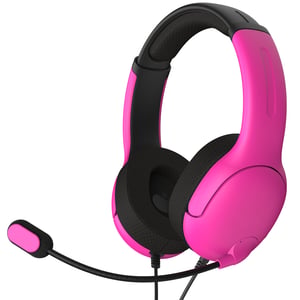 PDP Nebula Wired Gaming Headset with Headband, Black, Pink