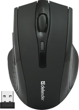 Defender Accura MM-665 myszka Biuro Po prawej stronie RF Wireless Optyczny 1600 DPI