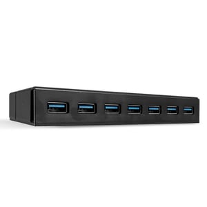 Lindy 43228 USB 3.2 Gen 1 (3.1 Gen 1) Typ-A-Hubs und -Konzentratoren, 5000 Mbit/s, schwarz