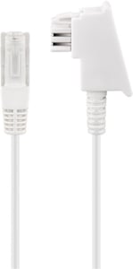 Goobay 60676 20 m telephone cable, White