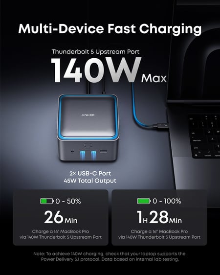 Anker A83B53A1 stacja dokująca Uniwersalne Szary