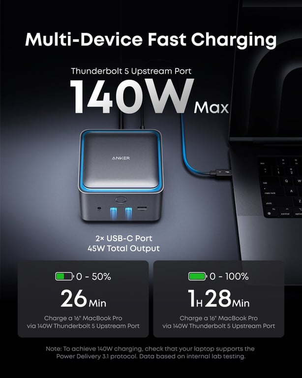 Anker A83B53A1 stacja dokująca Uniwersalne Szary