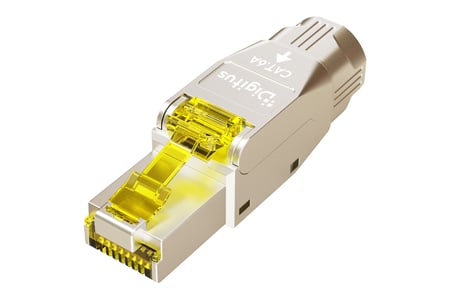 Digitus DN-93638 wtyczka RJ-45 Srebrny, Żółty