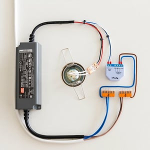 Shelly Plus 0-10V Wbudowany Ściemniacz światła Niebieski, Szary