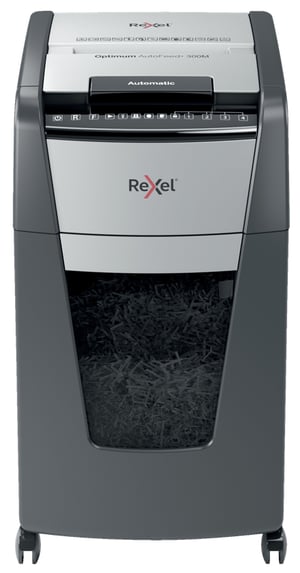 Rexel AutoFeed+ 300M niszczarka Rozdrabnianie mikro-cięte 55 dB 23 cm Czarny, Szary