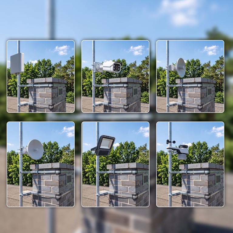 Extralink Uchwyt kominowy taśma 7m