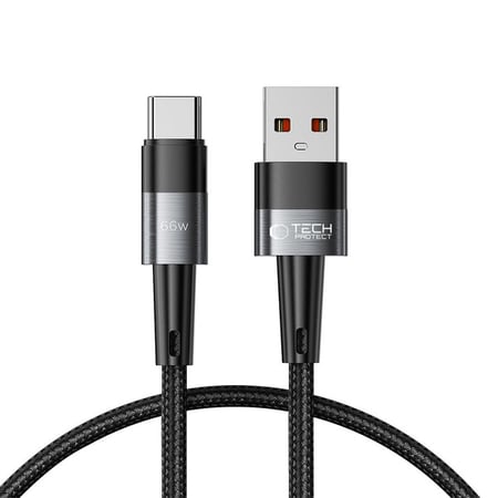 Tech-Protect 9490713934142 kabel USB 2 m USB A USB C 0,48 Gbit/s 66 W Szary