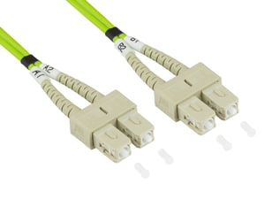 Alcasa LW-8075SC5 InfiniBand/Fiber Optic Cable, 7.5 m, SC, Green