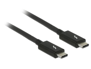 DeLOCK 84845 Thunderbolt-kabel 1 m 20 Gbit/s Svart