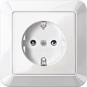 Merten MEG2301-1019 CEE 7/3 Electrical Outlet, White