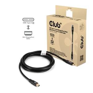 CLUB3D CAC-1561 kabel DisplayPort 2 m Mini DisplayPort USB Type-C Czarny