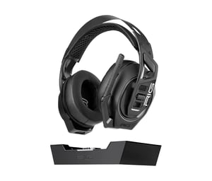 NACON RIG 900 MAX HX Trådlöst headset med huvudband för gaming, Bluetooth och laddningsstation, svart