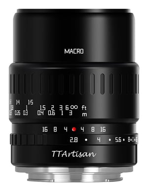TTArtisan APS-C 40mm F2.8 MACRO Bezlusterkowiec Obiektyw makro Czarny
