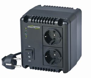 EnerGenie EG-AVR-0501 strömadapter/växelriktare för inomhusbruk 300 W Svart