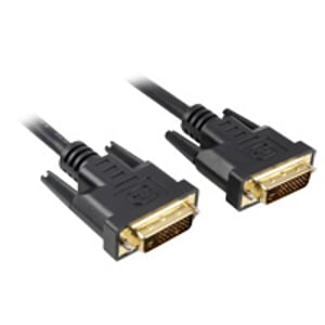Sharkoon 3 m DVI-D till DVI-D (24+1) DVI-kabel, svart