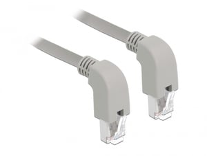DeLOCK 85877 Netzwerkkabel Grau 1 m Cat6a S/FTP (S-STP)