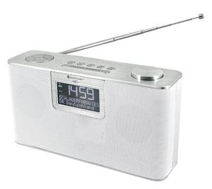 Soundmaster DAB700WE Osobisty Analogowe i cyfrowe Srebrny, Biały