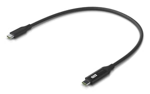 Ubiquiti UACC-Cable-USB-100W-0.3M-BK USB-kabel 0,3 m USB-C Svart, Grå