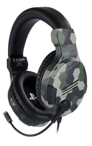 Bigben Interactive PS4OFHEADSETV3G hörlurar/headset, trådbundet, huvudband, gaming, kamouflage