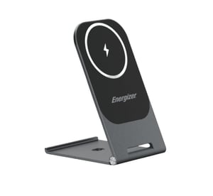 Energizer WCP102 Portable Device Charger for Smartphones, Aluminum, Black, Wireless Charging, Automatic
