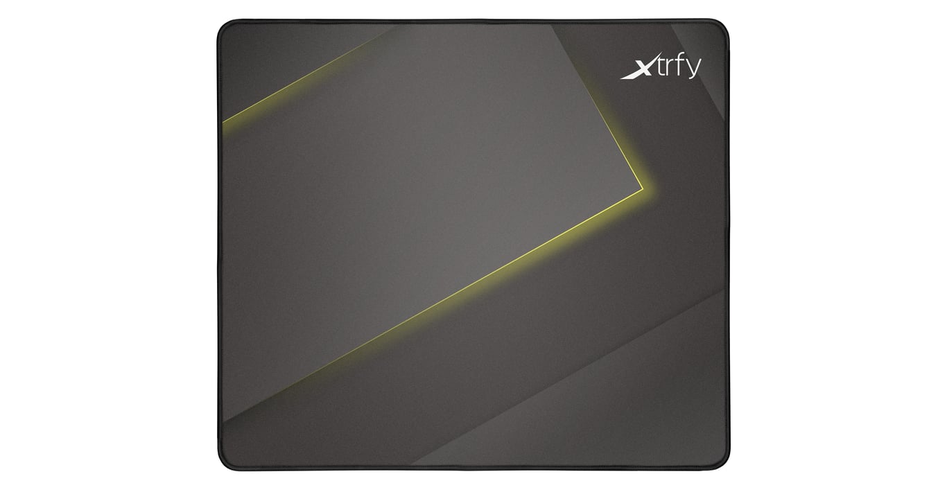 CHERRY XTRFY GP1 Podkładka dla graczy Czarny, Szary, Żółty