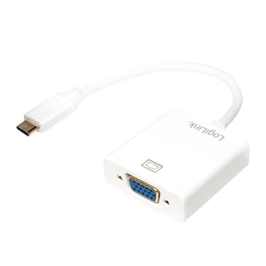 LogiLink USB-C/VGA externe USB-Grafikkarte 1920 x 1080 px Weiß
