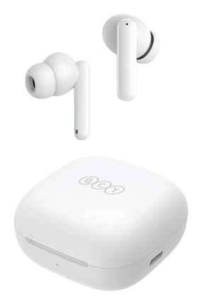 QCY BH22DT10A Zestaw słuchawkowy True Wireless Stereo (TWS) Douszny Połączenia/muzyka Bluetooth Biały