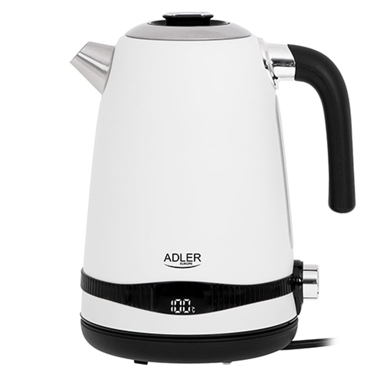 Adler AD 1295w czajnik elektryczny 1,7 l 2200 W Czarny, Biały