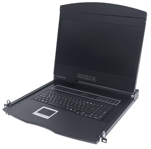 Intellinet 507738 Rack-Konsole 48,3 cm (19") 1366 x 768 px Schwarz 1U