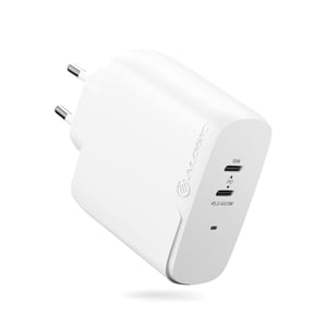 ALOGIC WCG2X63-EU Ladegerät für mobile Geräte, universell, weiß, Wechselstrom, für den Innenbereich