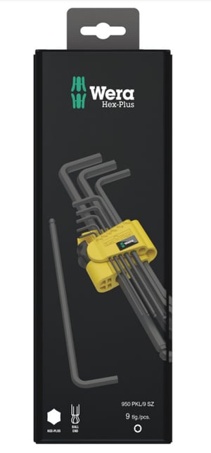 Wera 05133180001 Allen wrench L-shaped Allen wrench set, English, 9 pcs.